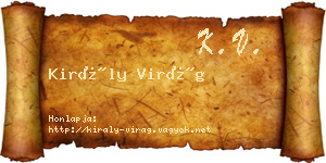 Király Virág névjegykártya